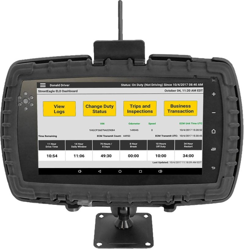 Eld Only Ruggedized Tablet Compliance Insight Mobile Data