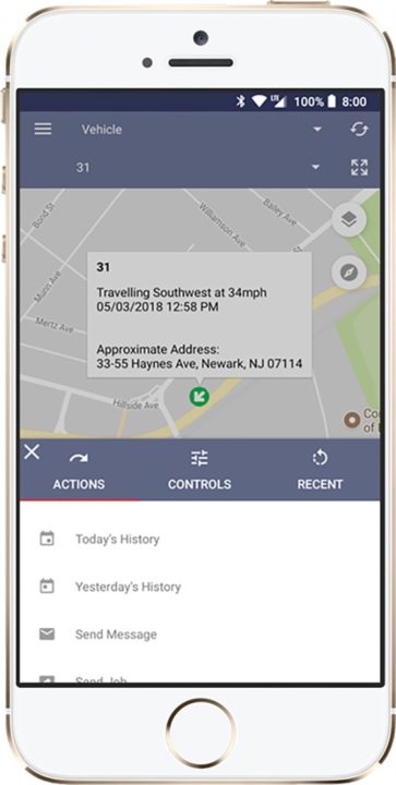 Pest control GPS tracking for current location and activity