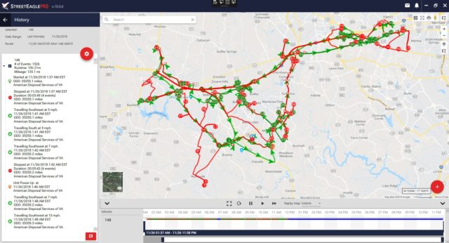 StreetEagle’s LiveRoute provides fixed route tracking