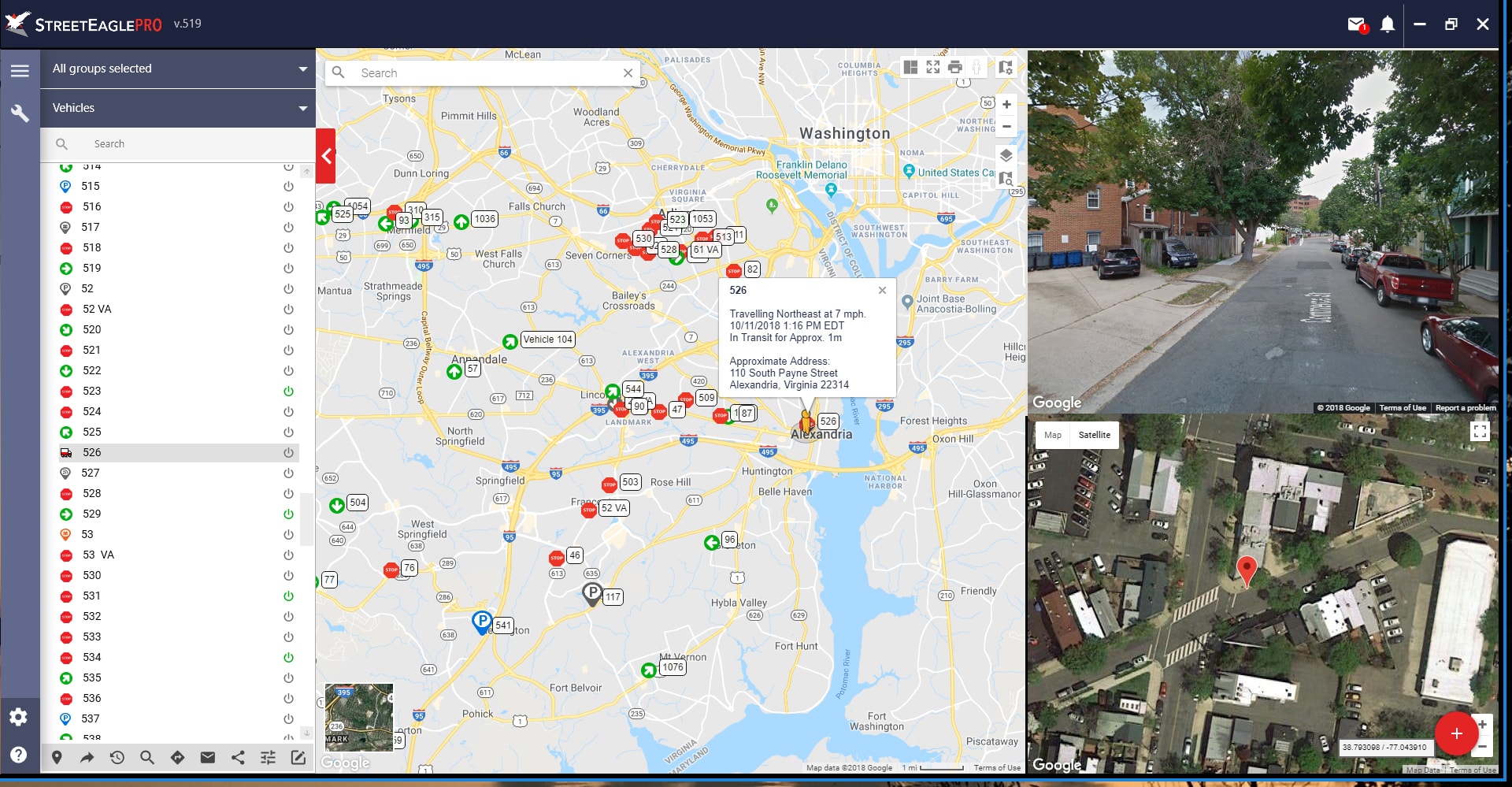 StreetEagle software screenshot